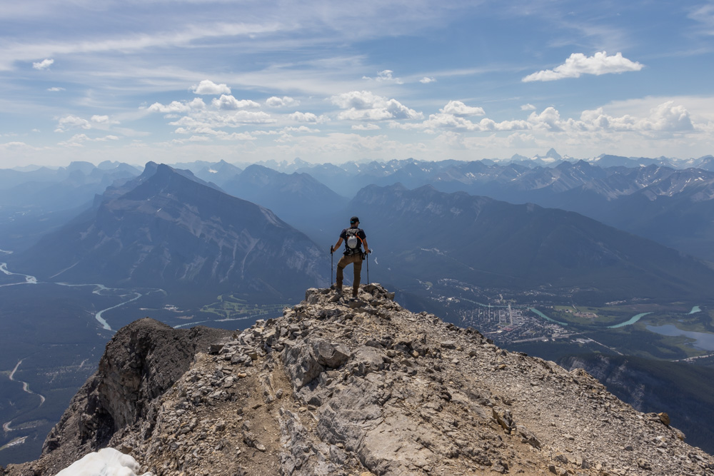 Cascade Mountain in Alberta, hiking Banff's mythical Mountain